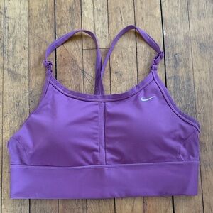 Nike Dri-fit Women’s Pink Polyester Moisture Wicking Sports Bra